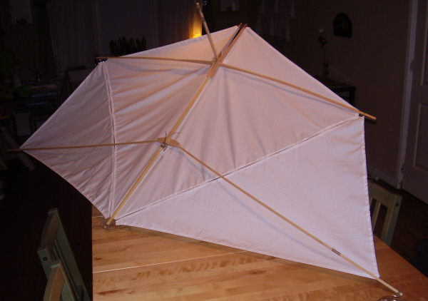 Kite messenger with detachable sides